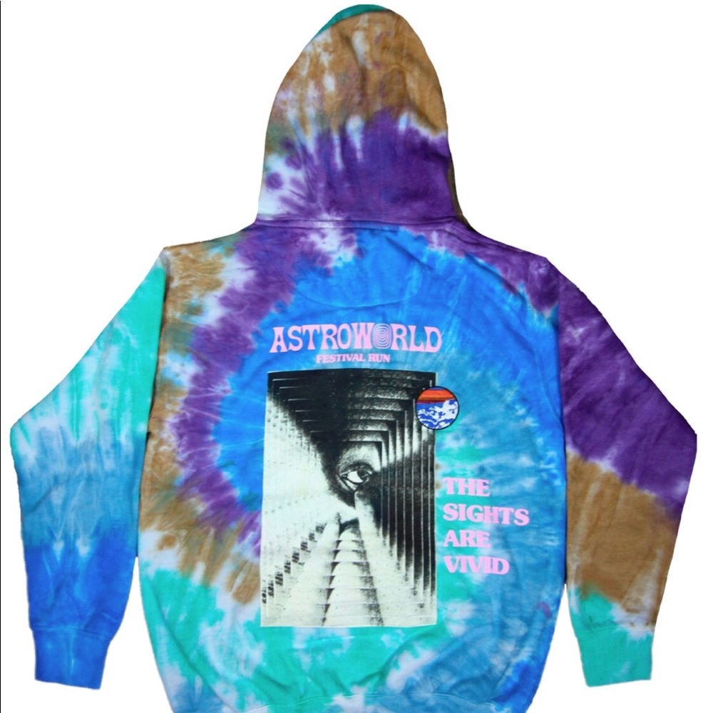 TRAVIS SCOTT ASTROWORLD FESTIVAL RUN HOODIE - Picture 2 of 3